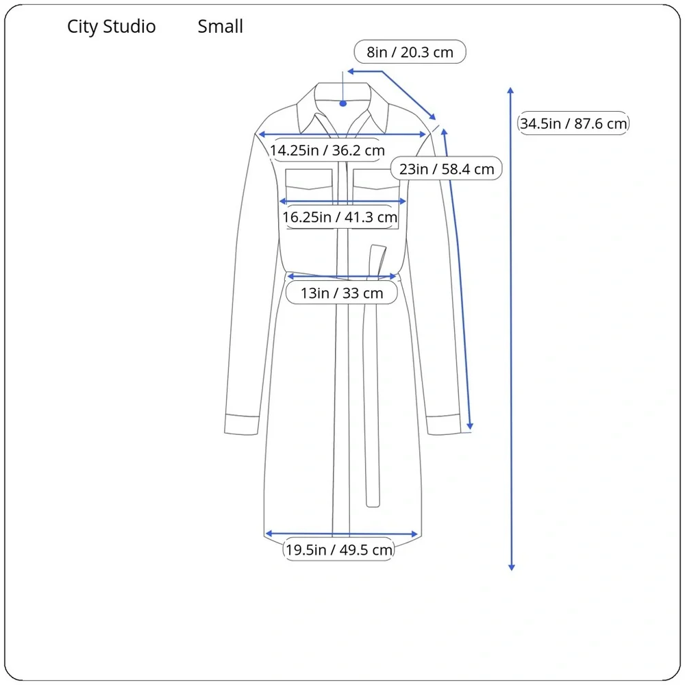 🔥NWT🔥 City Studio Women’s Button Front Mini Dress - Picture 8 of 8